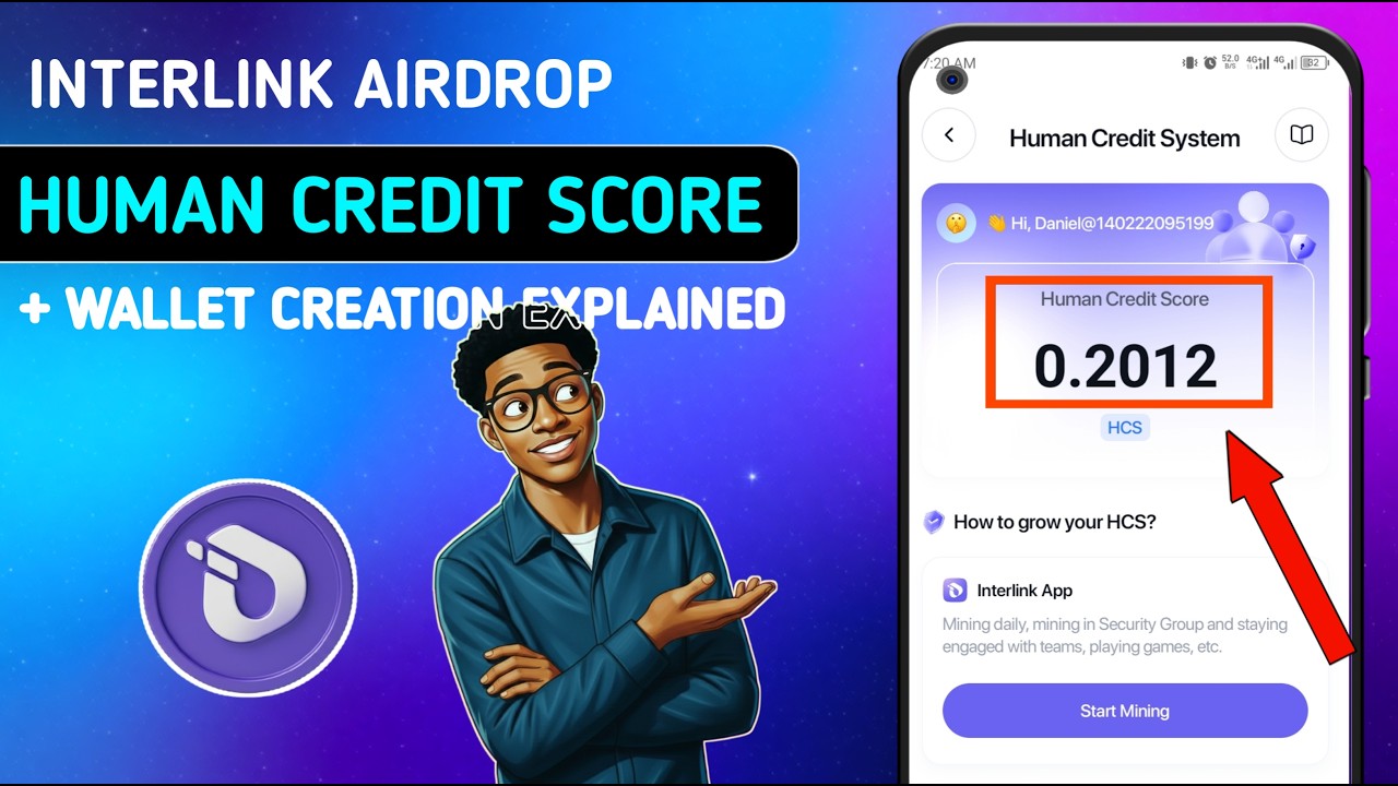 Обновление кредитного рейтинга Interlink Airdrop Human: как быстро увеличить свой HCS