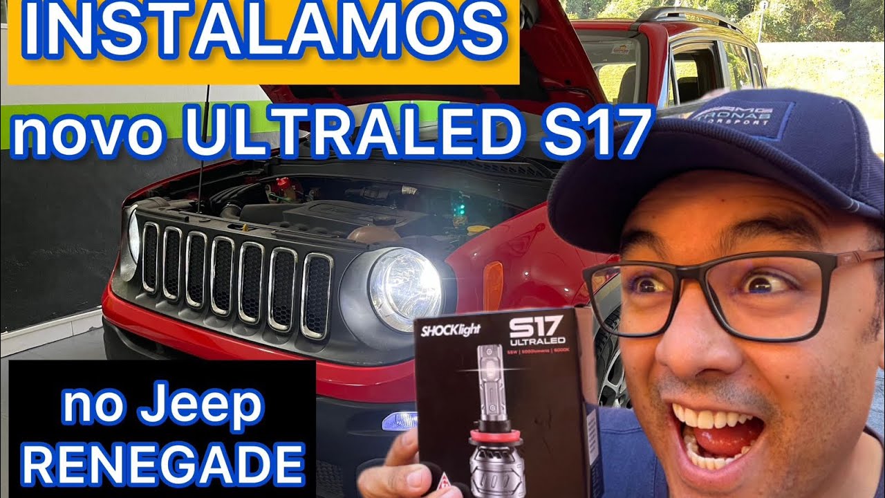 Jeep Renegade com os novos faróis em LED Shocklight