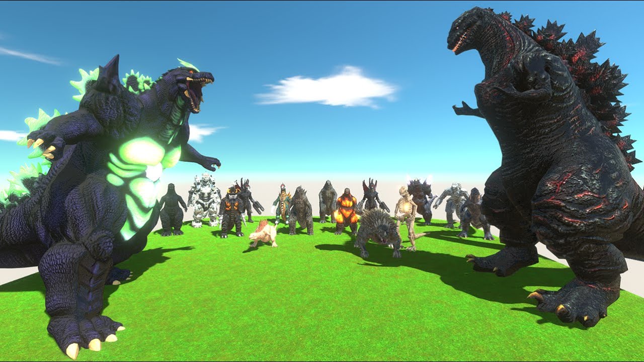 Epic Godzilla Battle Royale – Only One Winner!  Animal Revolt Battle Simulator