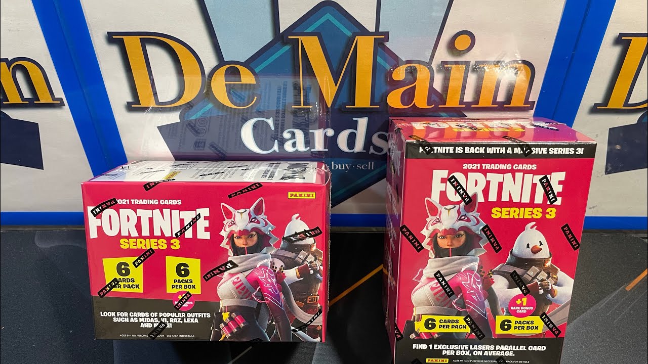 FORTNITE CARDS 🔥🎮🔥!! Got a hot box!! 2x 2021 Fortnite Series 3 Blaster Box Rip & Review!