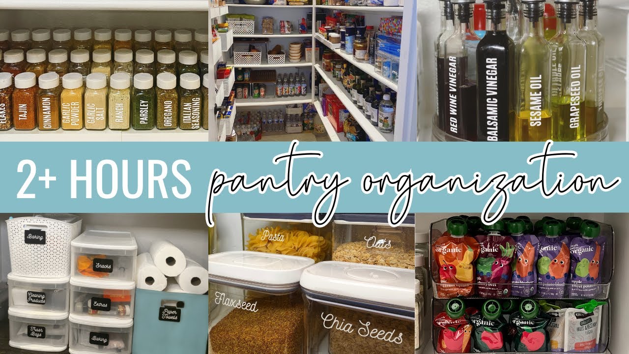 2+ HOURS PANTRY ORGANIZATION // Pantry Organizing Marathon + How to Organize Any Size Pantry