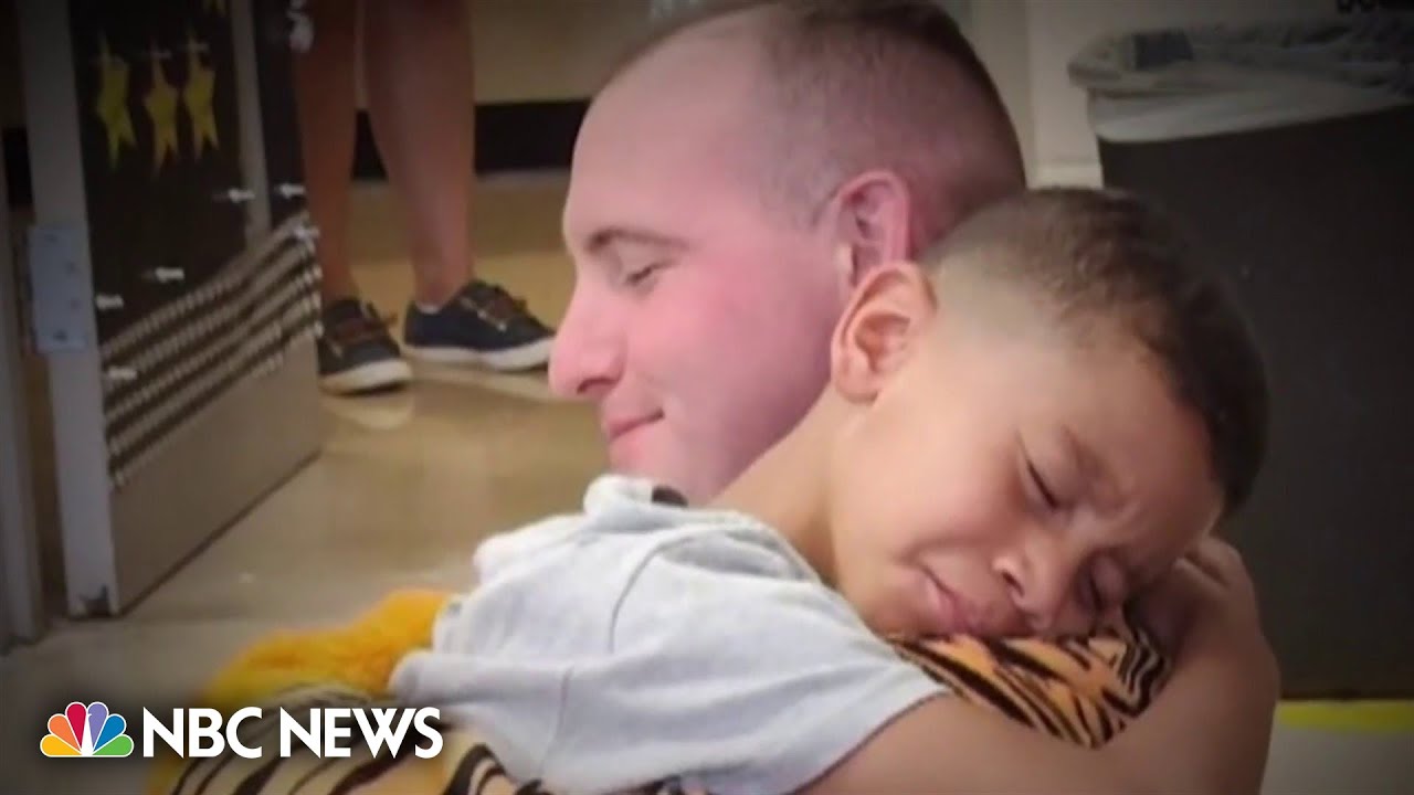 Watch: Ohio soldier surprises son on first day of school in a tiger costume
