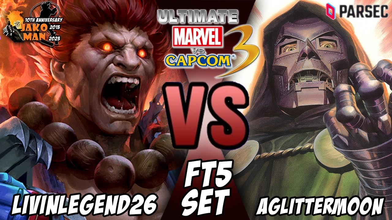 UMVC3 Parsec FT5 Set - livinlegend26 VS AglitterMoon (Magneto/Morrigan/Doctor Doom)