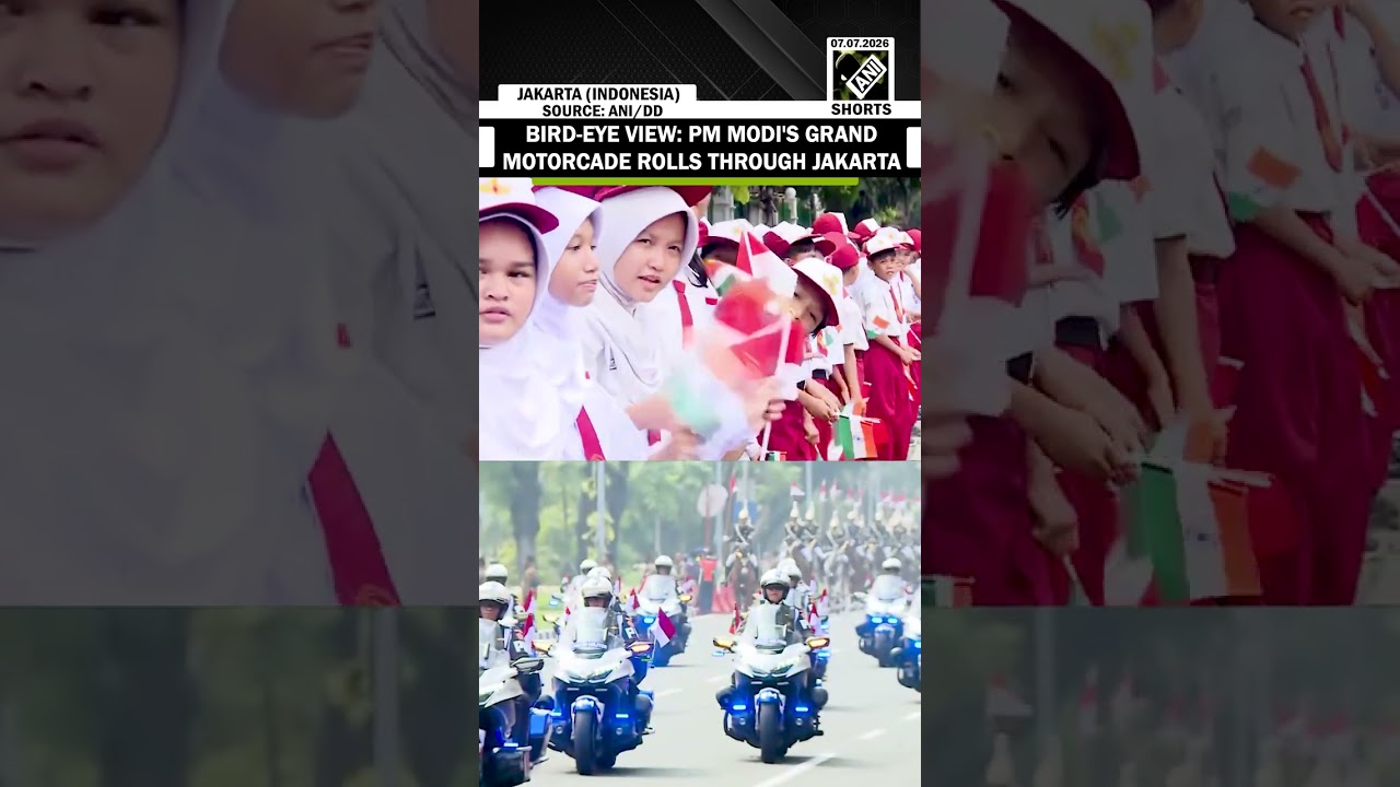MUST WATCH: PM Modi's grand motorcade rolls through Indonesia's Capital, Jakarta