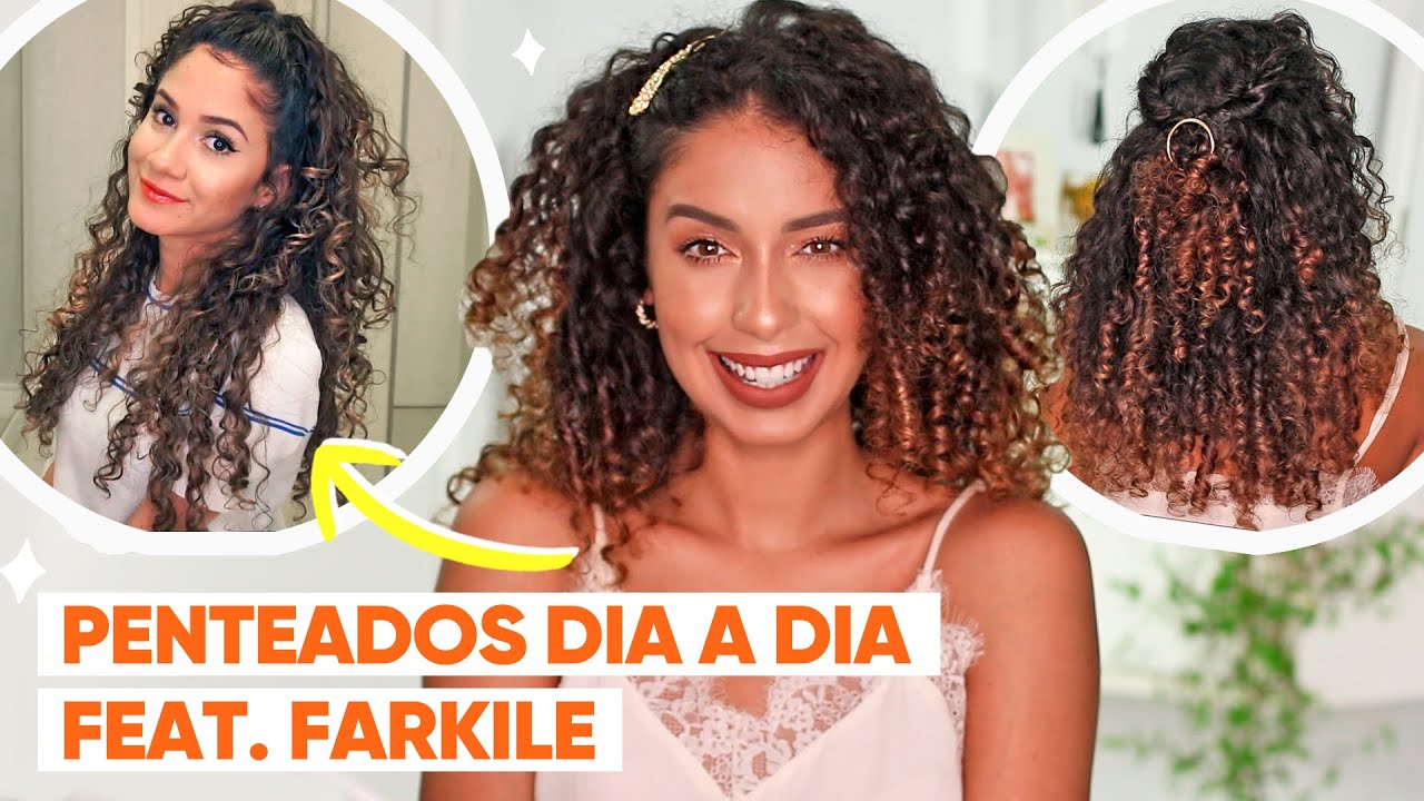 4 PENTEADOS FÁCEIS E RÁPIDOS PARA O DIA A DIA feat. @Farkile | JULIANA LOUISE