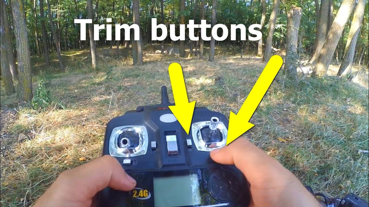 How to use Trim Buttons on Quadcopter Remote Control (BASIC TUTORIAL)
