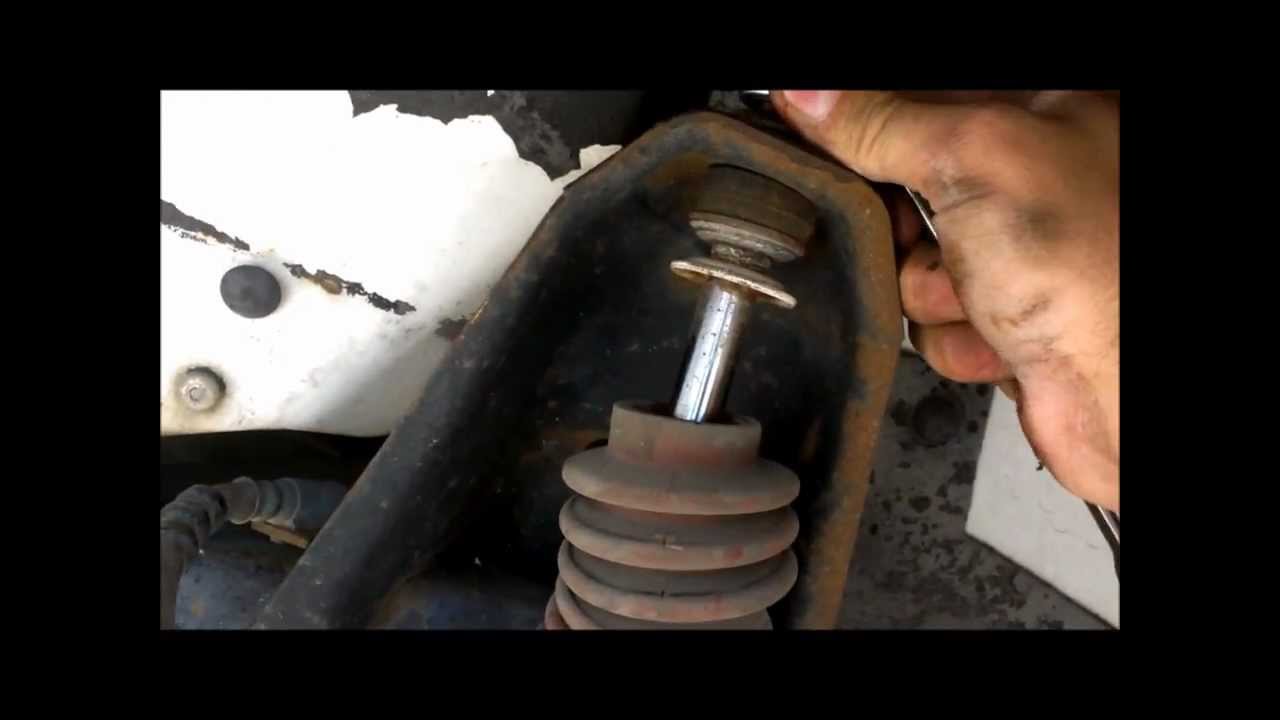 How to change front shocks on a Jeep Wrangler YJ