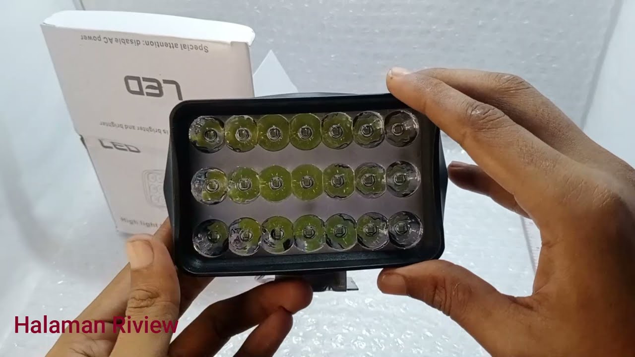 Riview Lampu LED Bar Tembak Sorot Laser Gun CREE Motor Mobil 21 Mata