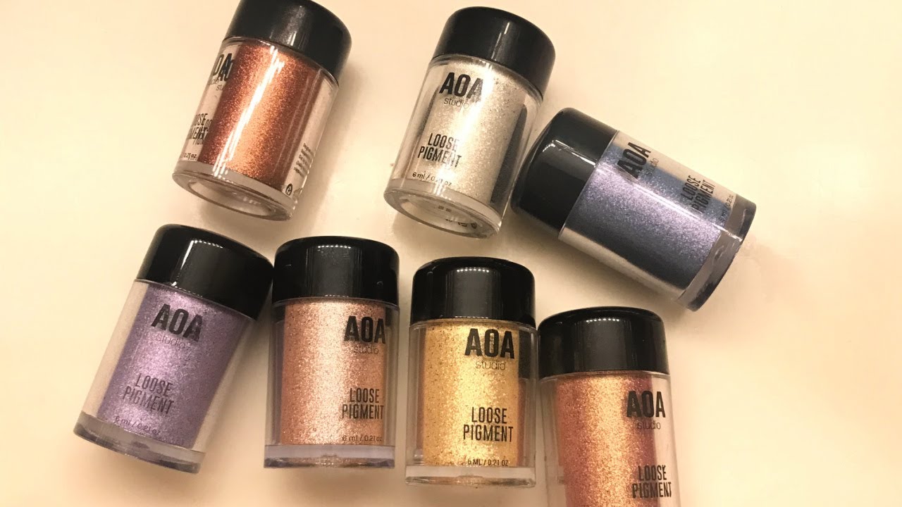 ShopMissA AOA Loose Pigment Swatches!