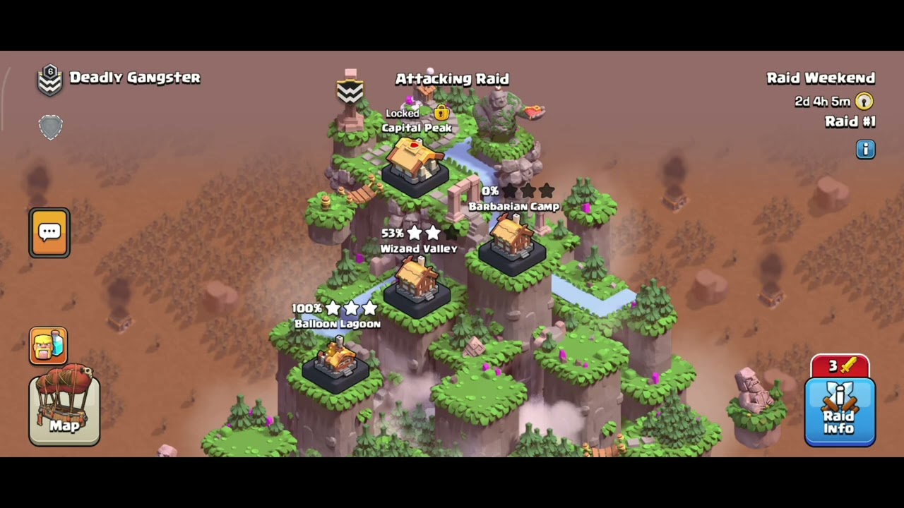 Clan capital attack in clash of clans #sovandr #supercell #coc 