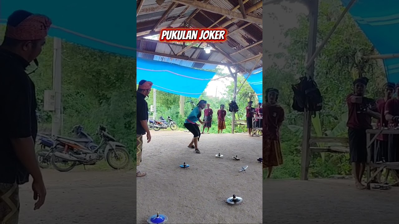 Lombok iron spinning top tournament 