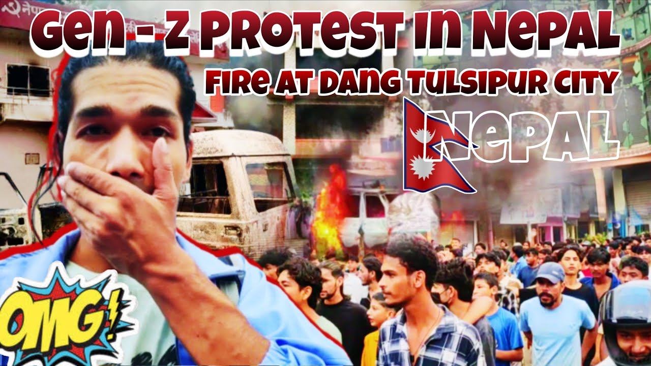Gen Z Protest In Nepal Live | Nepal Next Bangladesh ? Fire At Dang Tulsipur City #genZprotestinnepal