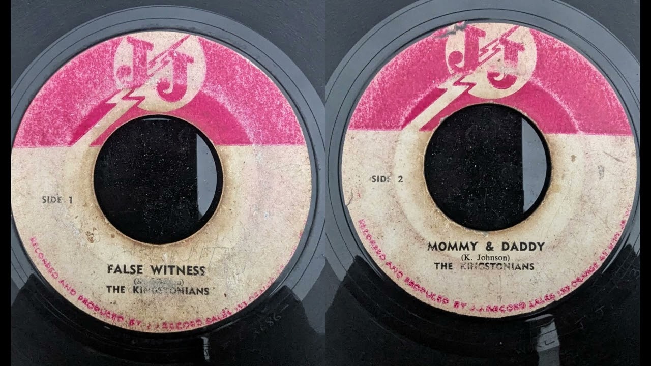 The Kingstonians - False Witness / Mommy & daddy ( Sir JJ JA 1968 ) #reggae #jamaica #records