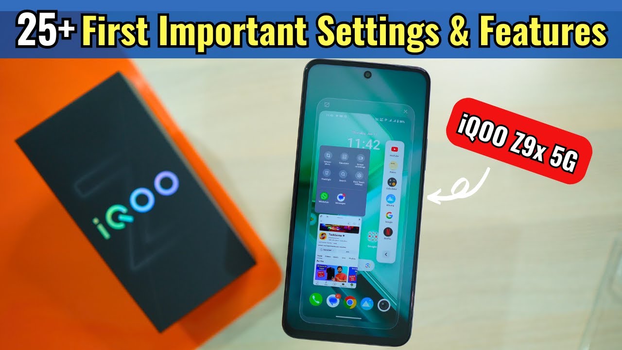 iQOO Z9x - 25+ First Important Features & Settings in Hindi