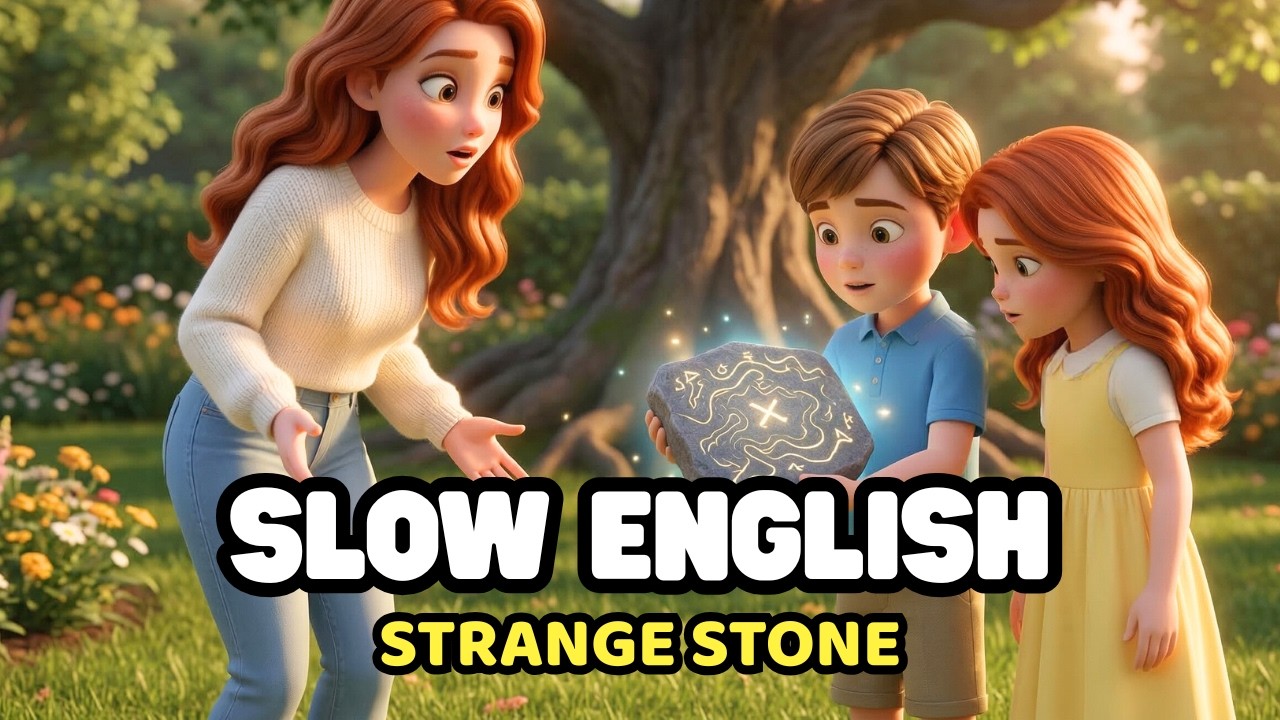 We Found a Strange Object in the Garden | Slow English Story (A2)