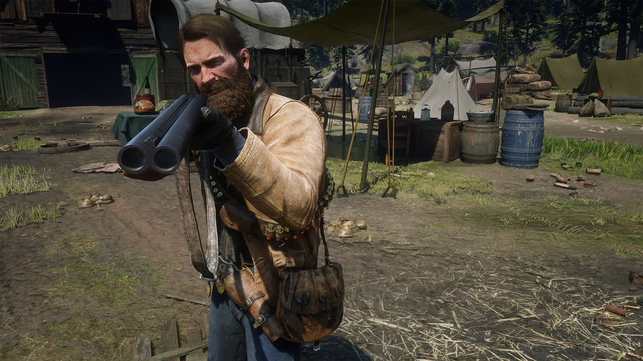 Arthur Morgan vs Bad Guys with Elephant Rifle Red Dead Redemption 2