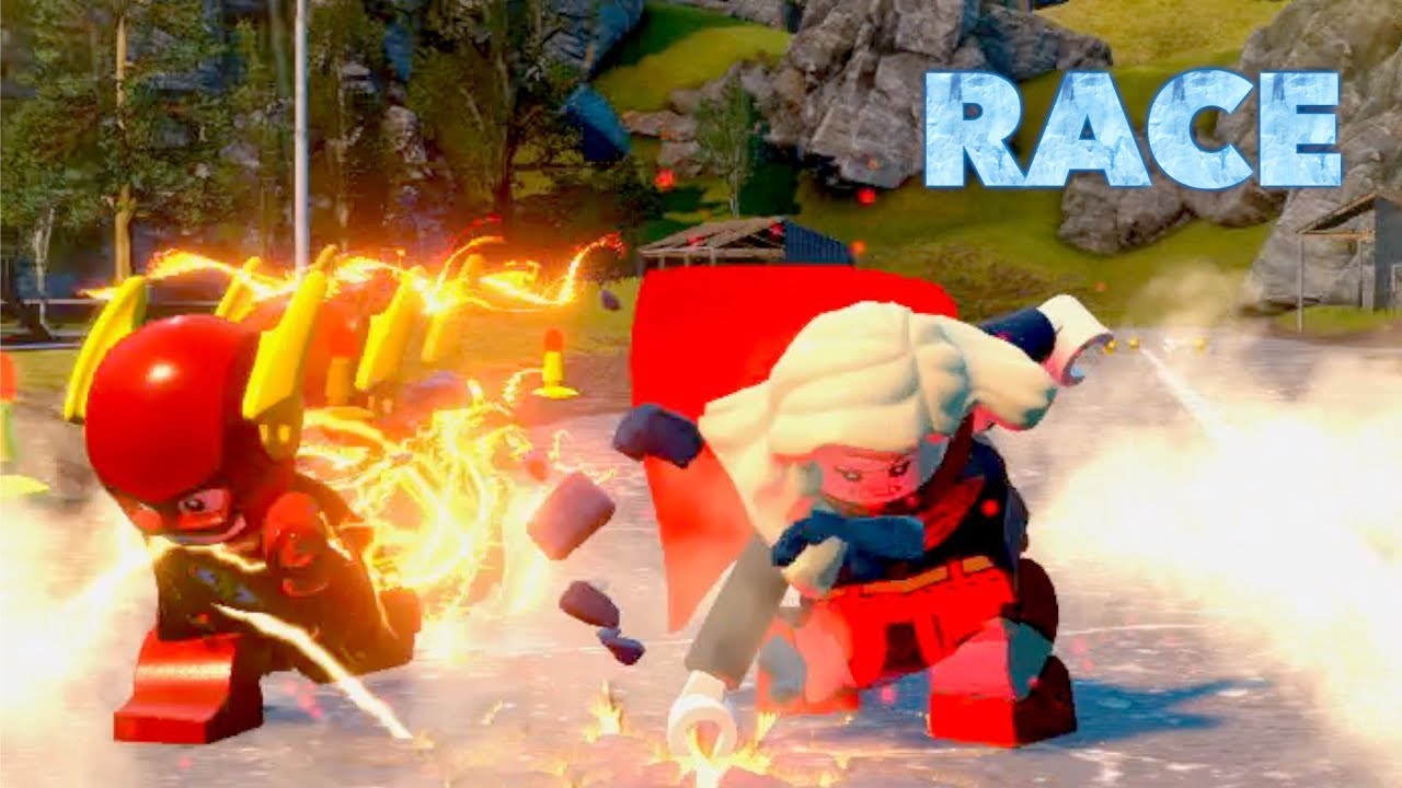 LEGO DC Villains: CW Flash vs Supergirl Race!! (TV Heroes)