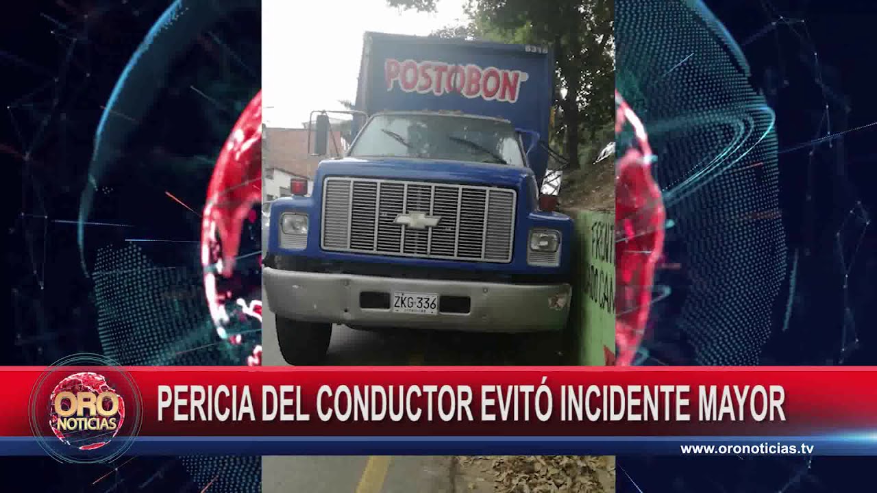 Camión de gaseosas se quedó sin frenos en Bucaramanga | Oro Noticias