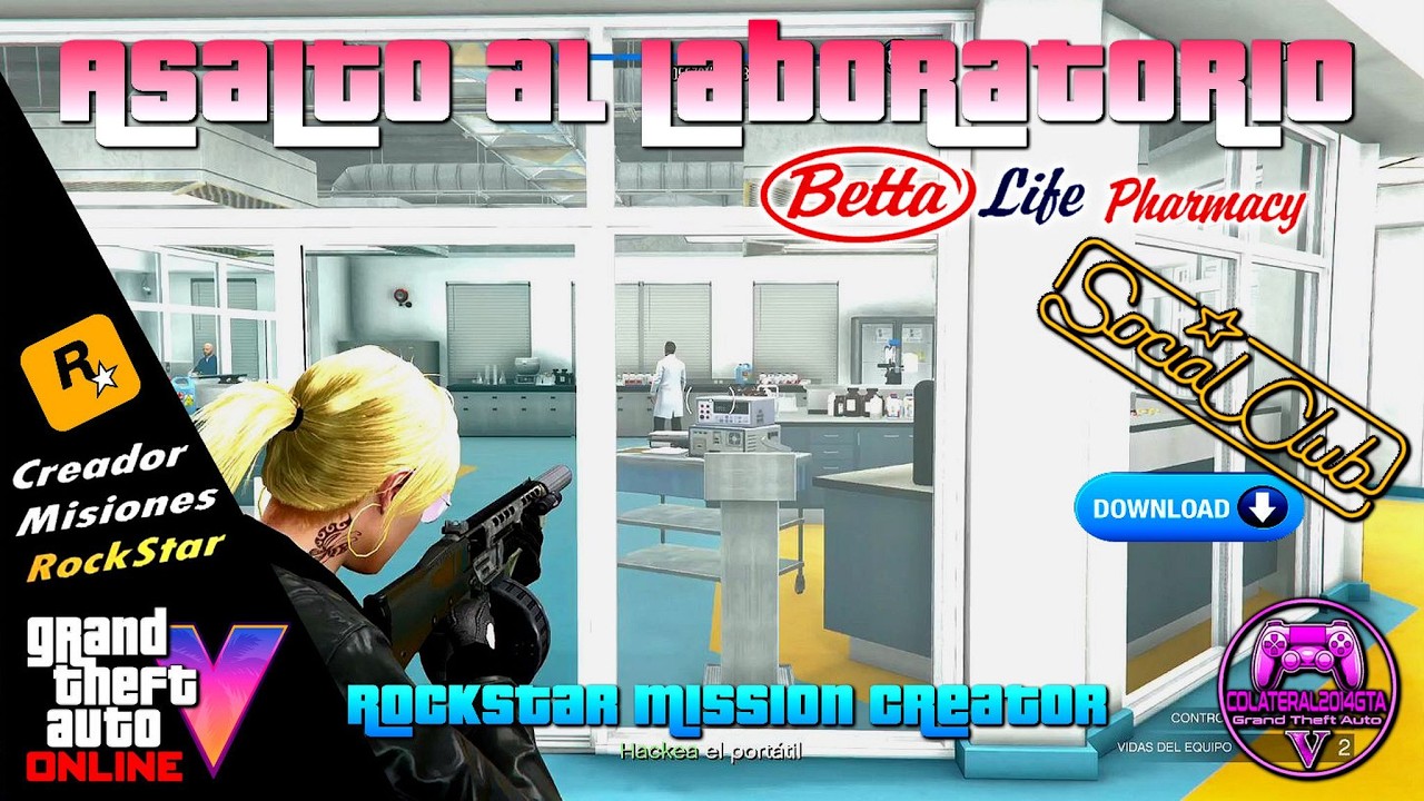Asalto al Laboratorio. Creador de Misiones GTA V Online.