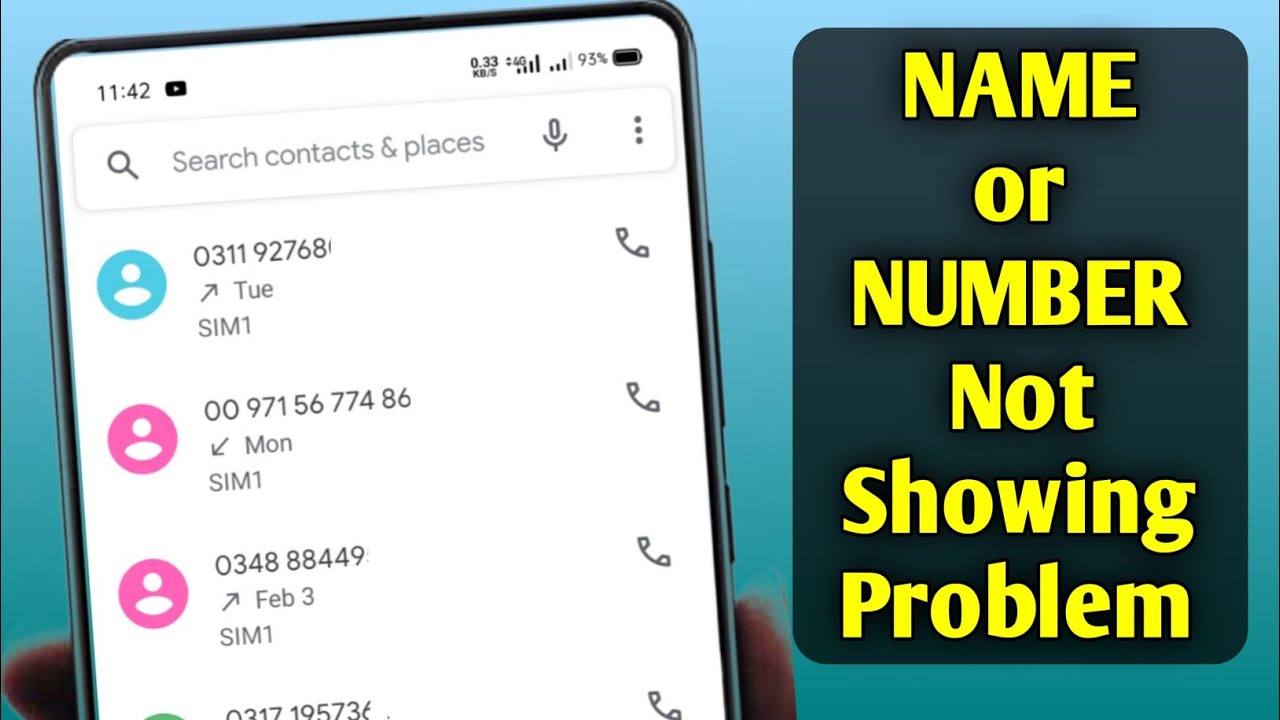 Fix Call Logs Not Showing or Contact Name Not Showing in Call log