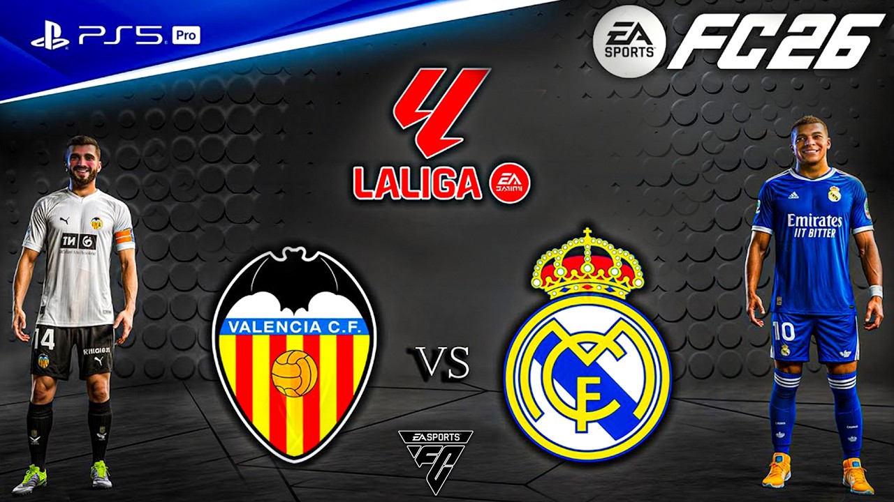 FC 26 - Valencia vs. Real Madrid - La Liga 25/26 Full Match | PS5™ Pro [4K60]