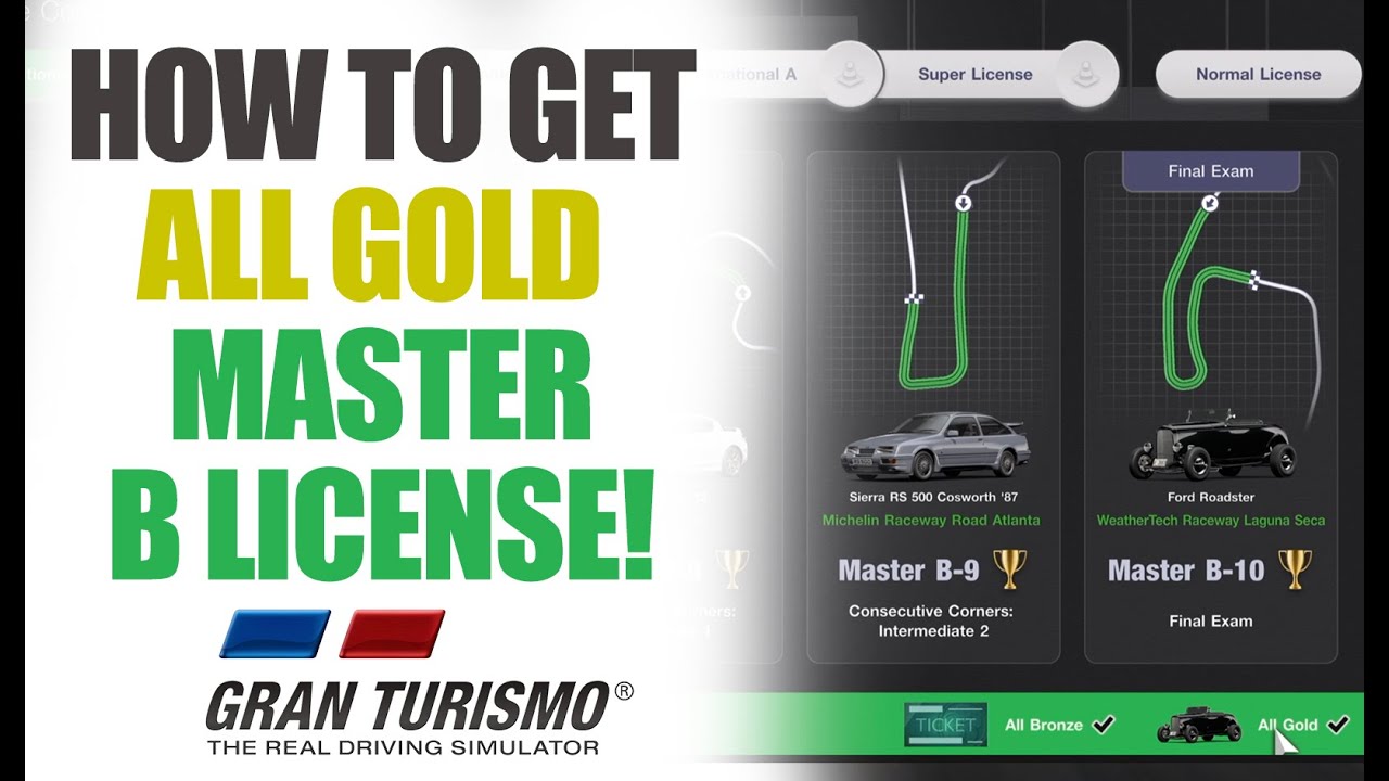 How to Get Gold in National B Master License Gran Turismo 7 GT7