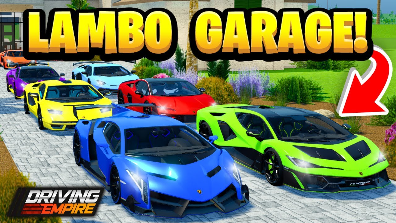 Making The BEST Lamborghini Garage In Driving Empire!