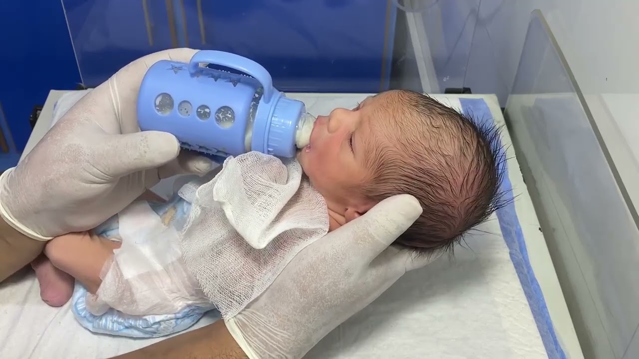Cute Little Baby in NICU | Feeding Time with Nurse Love & Care 🤲❤️