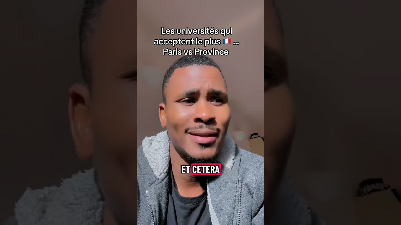 Les universit&eacute;s qui acceptent le plus (Paris vs Province) sur campus France 🇫🇷