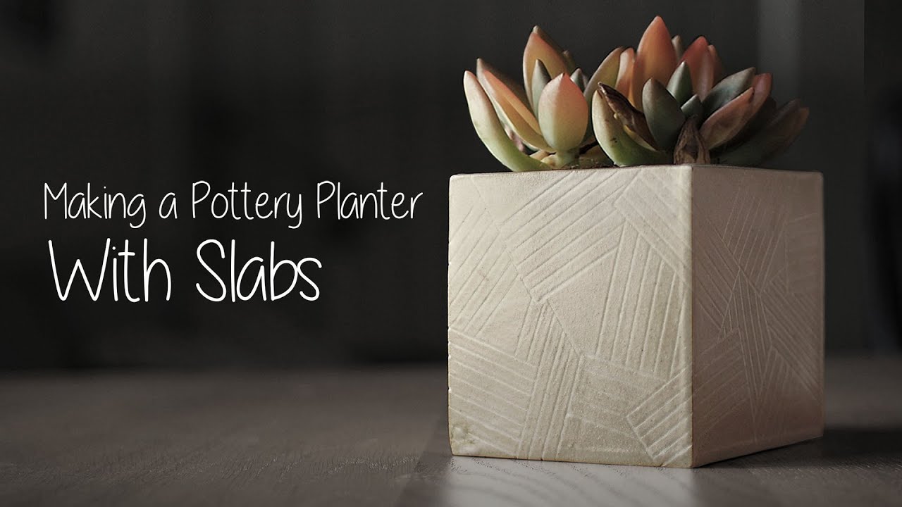How I Hand Build A Pottery Planter - Easy Technique