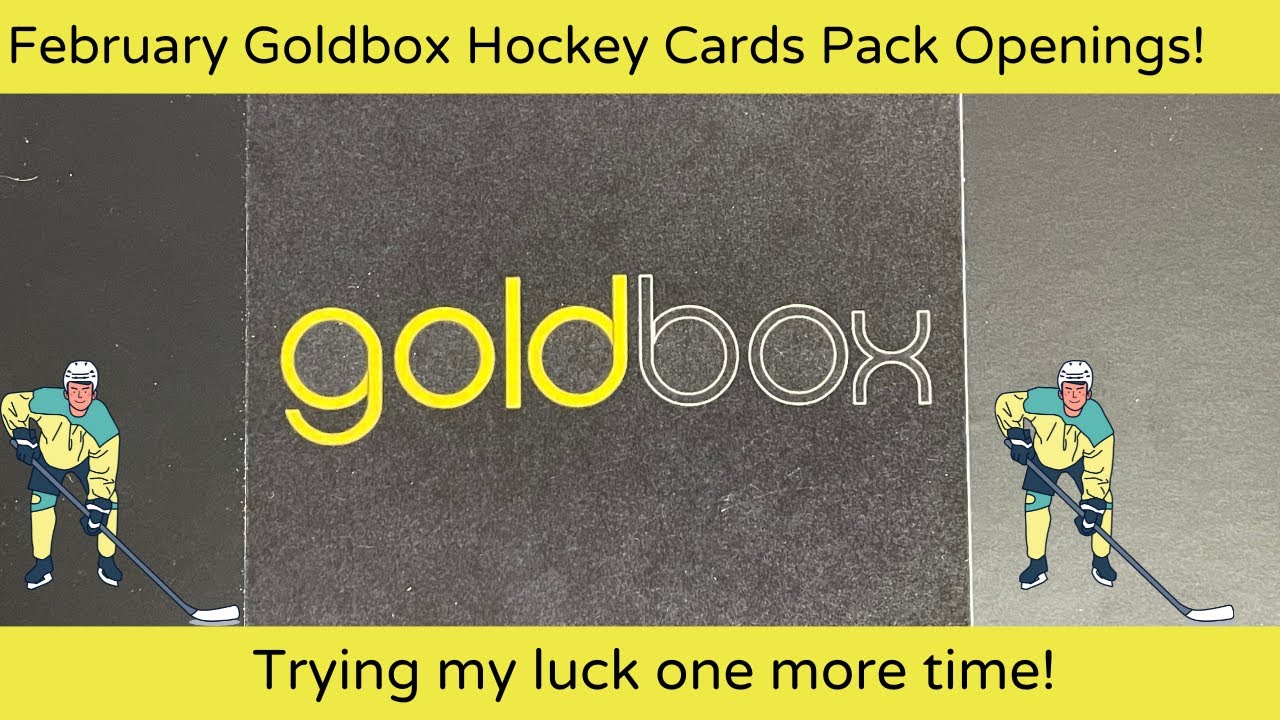 February 2023 Gold Box Hockey card packs subscription Box. Trying my luck once more!!
