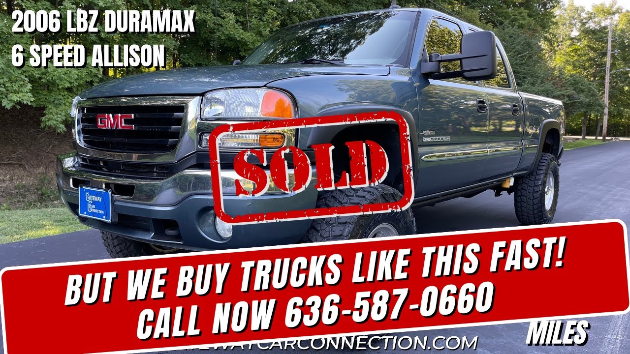 LBZ Duramax: 2006 GMC Sierra 2500 LBZ Duramax 6 Speed Allison Transmission with 104k Miles