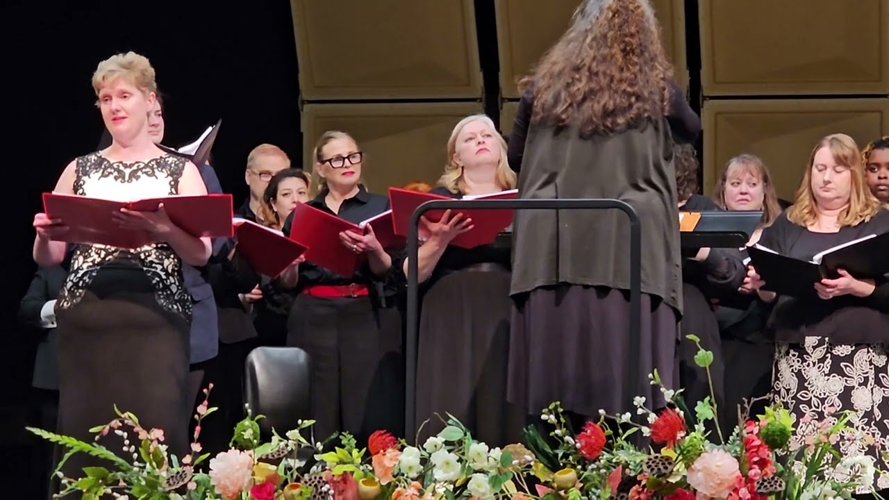 Opera meets Broadway. Laura singing short duet in Les Miserables finale. 