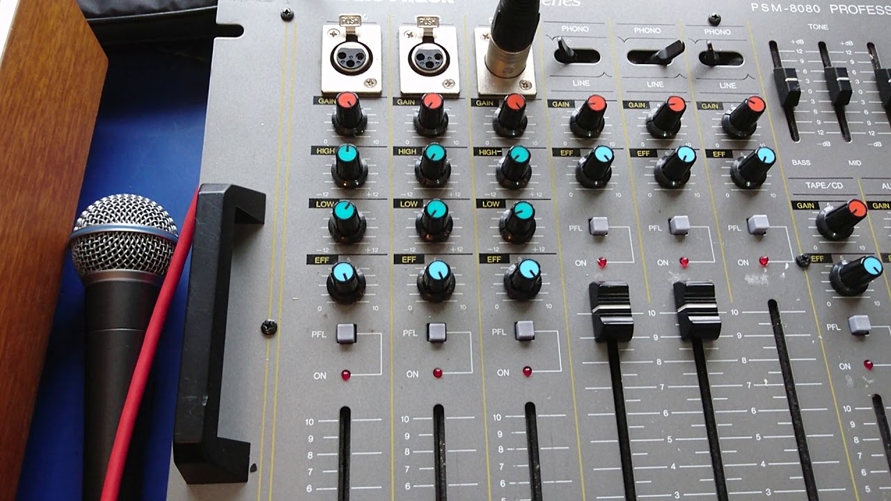 Tandy Radio Shack PSM-8080 PRO series mixer Part 1