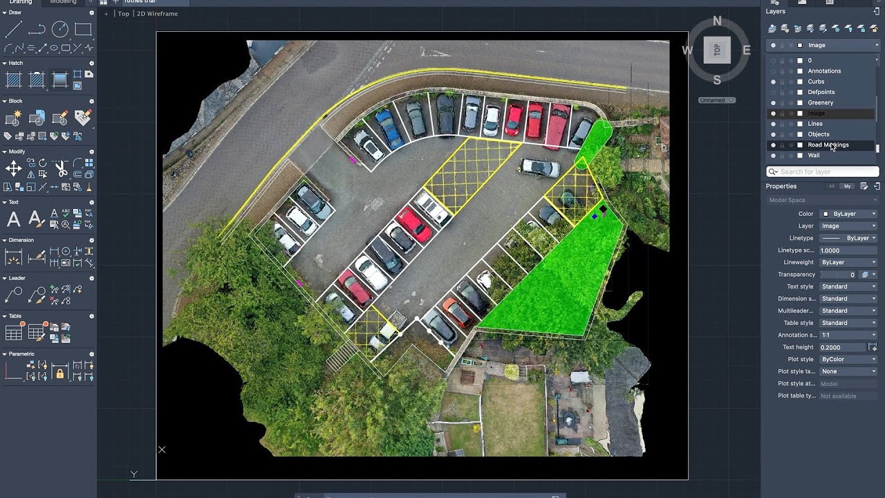 Aerial Survey - Open drone map software or web ODM and Autocad all in one project.