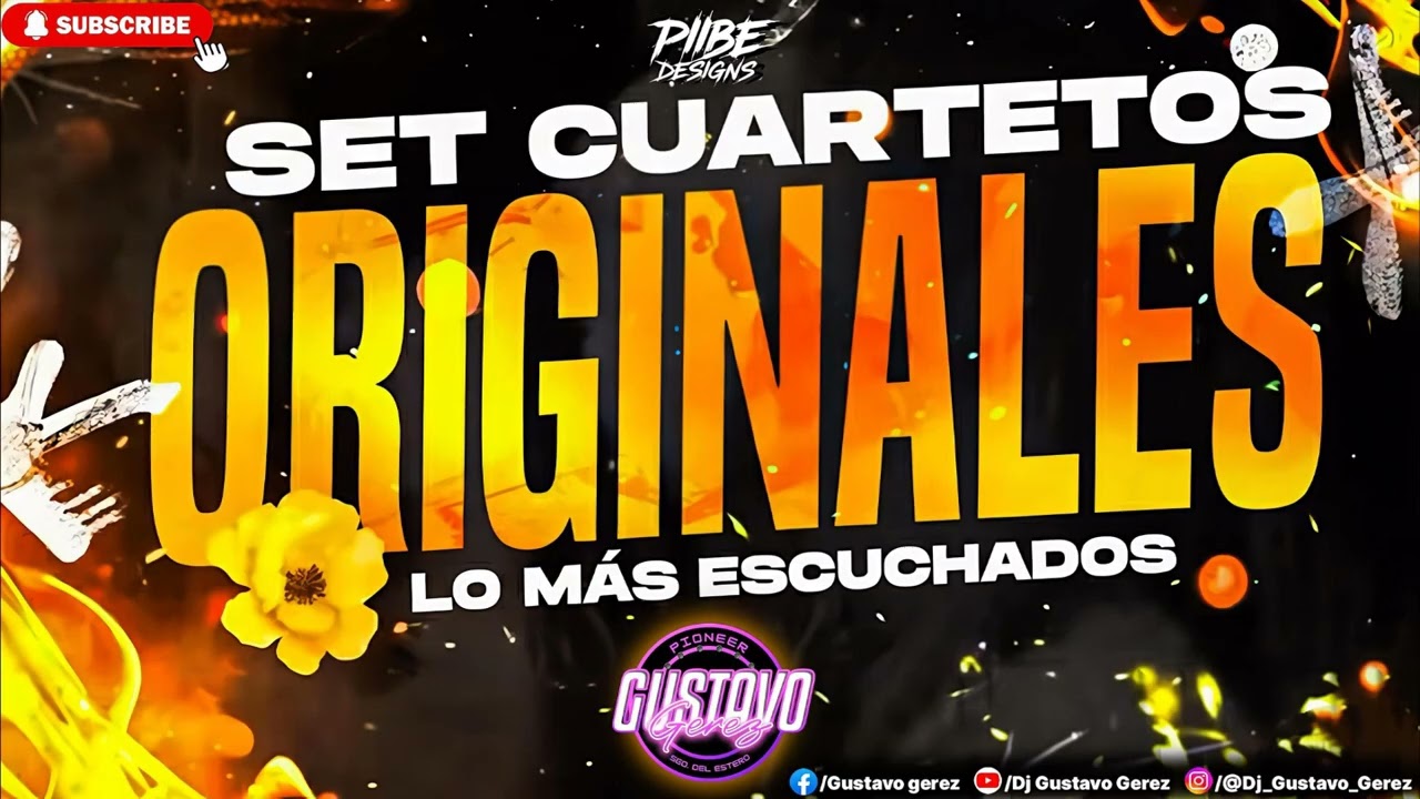 SET DE CUARTETOS ORIGINALES 2025 DJ GUSTAVO GEREZ 😎 ✔️ [RECORDANDO TODOS LOS ÉXITOS]