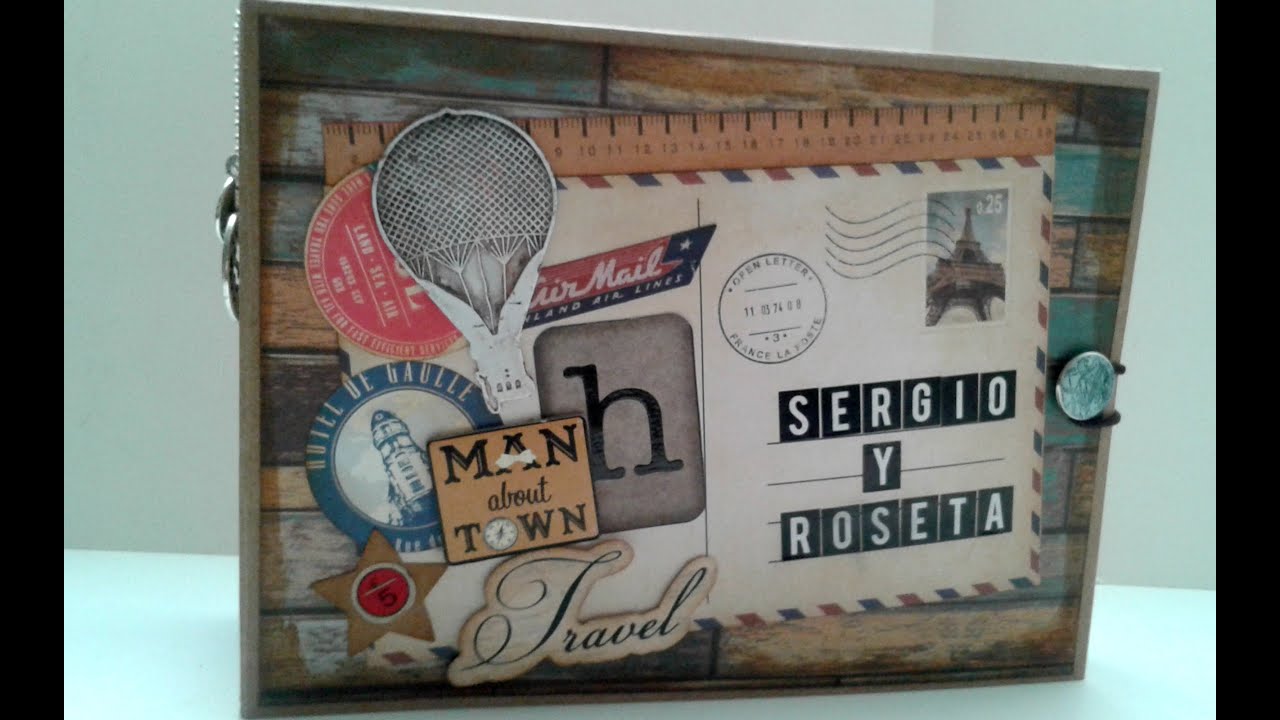 SCRAPBOOK ALBUM VINTAGE TRAVEL