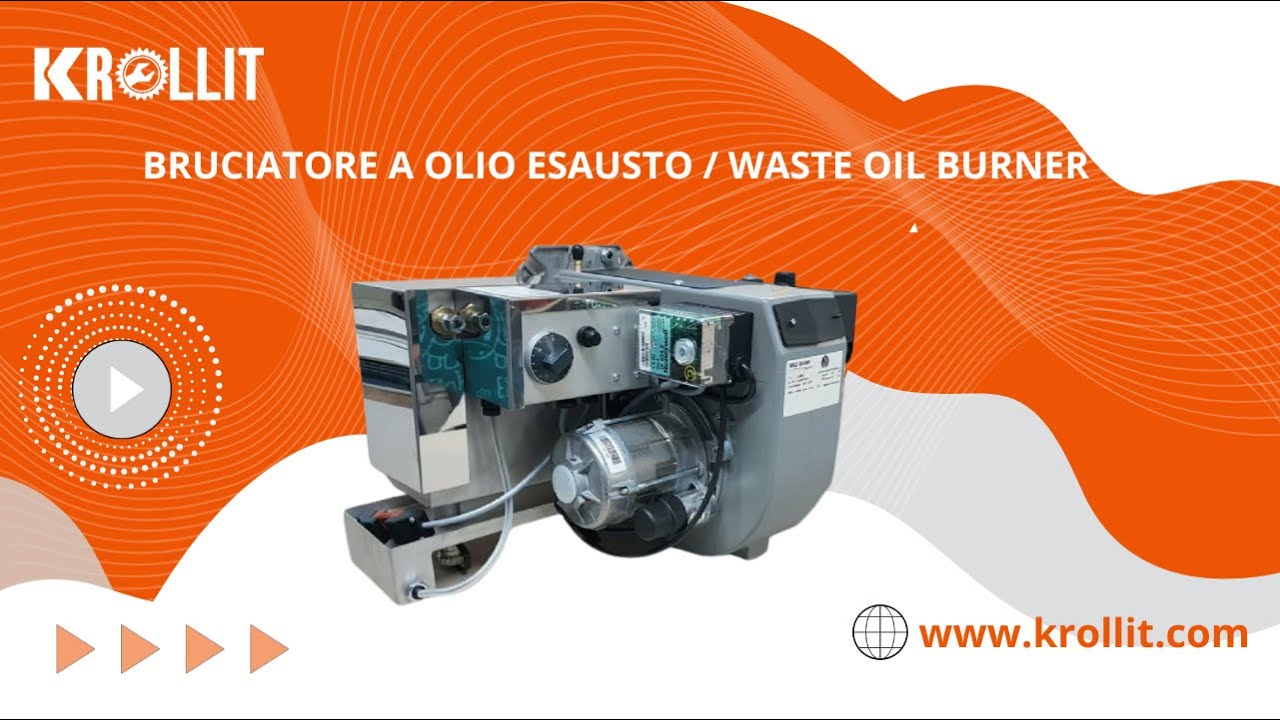 Bruciatore a Olio esausto / waste oil burner su krollit.com #krollit #riscaldamento