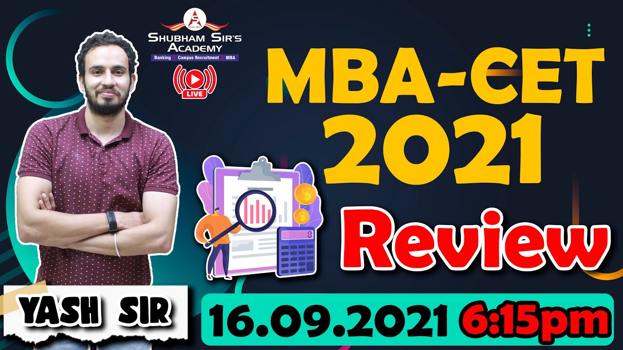 MBA-CET 2021 REVIEW Day-1 || YASH SIR 16.09.2021 #MBA #MBA_CET #MBA2021 #SSA #MBACET2021