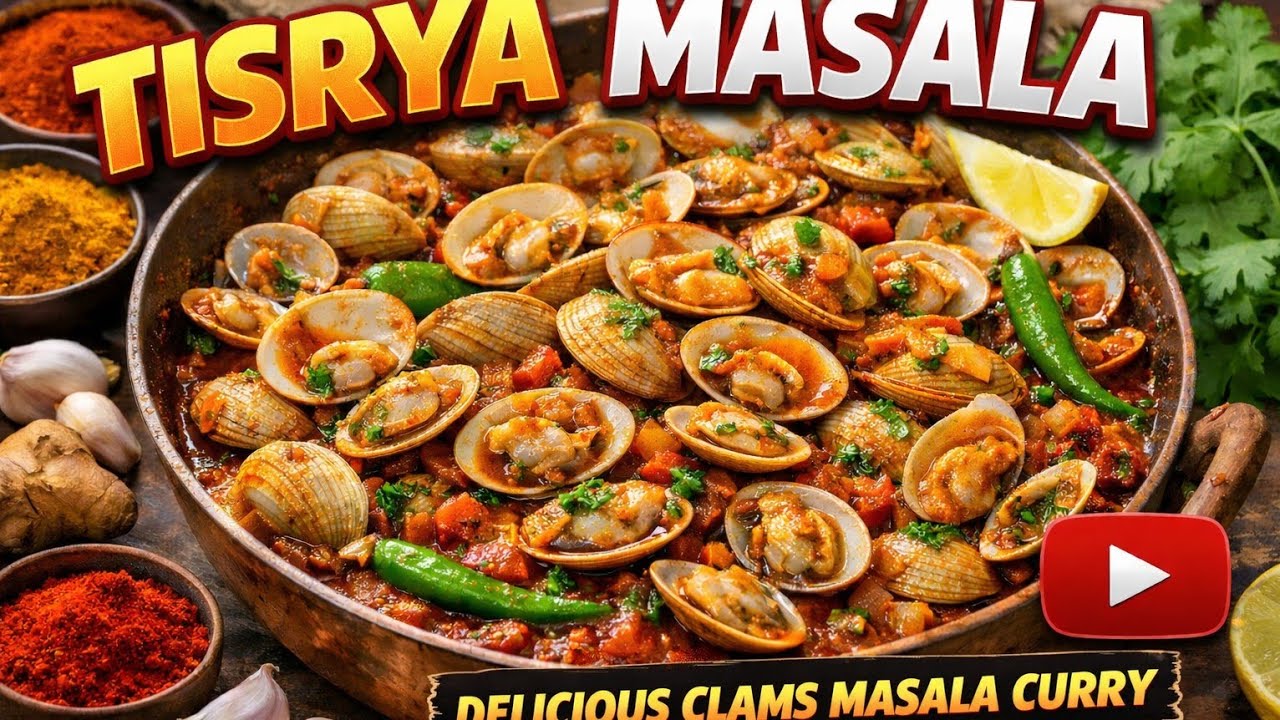 Seafood lovers… आजचा तिसऱ्यांचा मसाला तुमची भूक दुप्पट करणार आहे! 🔥” - Tisrya/Clams Masala Recipe