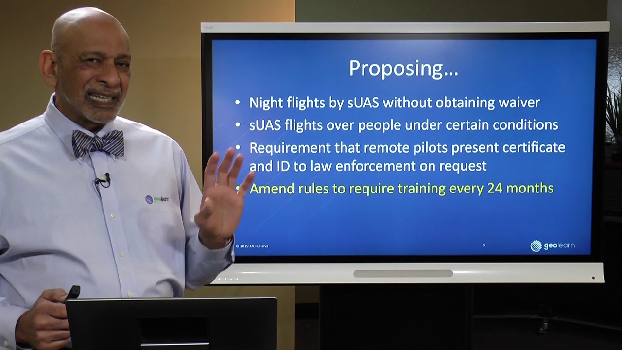 FAA: Proposed Drone Rule for Night Flying & Flights Over People