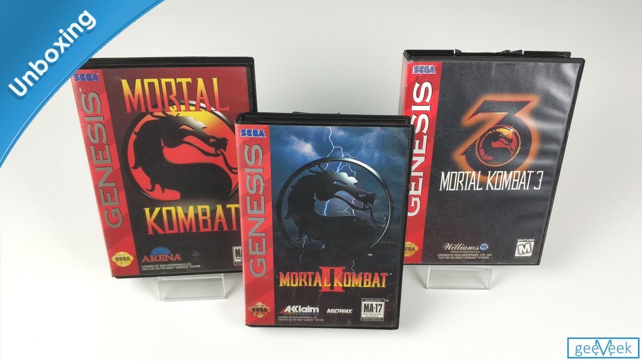 Mortal Kombat 1, 2,3 Sega Genesis - Unboxing