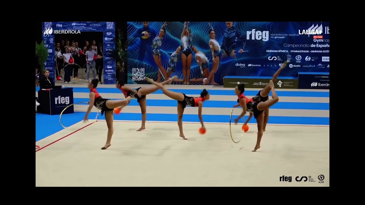 Corina Herrera. Conjunto Batistana de Tenerife 2024 Pamplona. Gimnasia rítmica