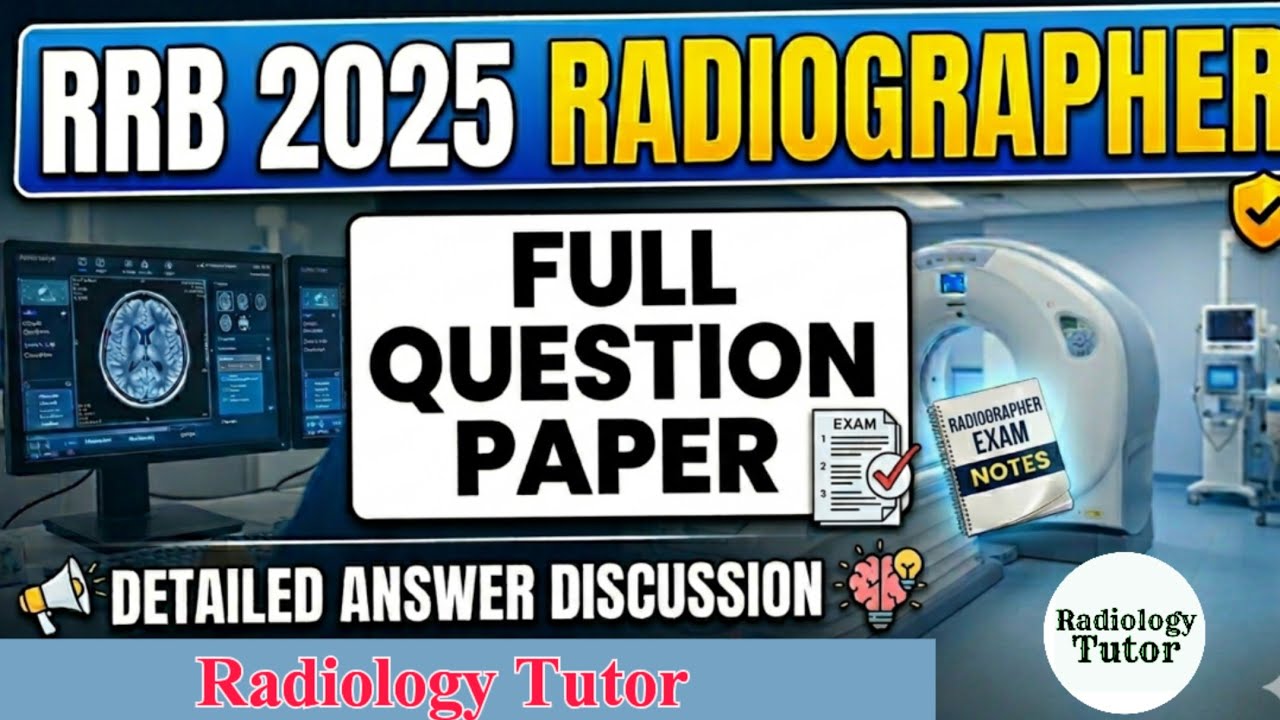 RRB Radiographer paper 2025