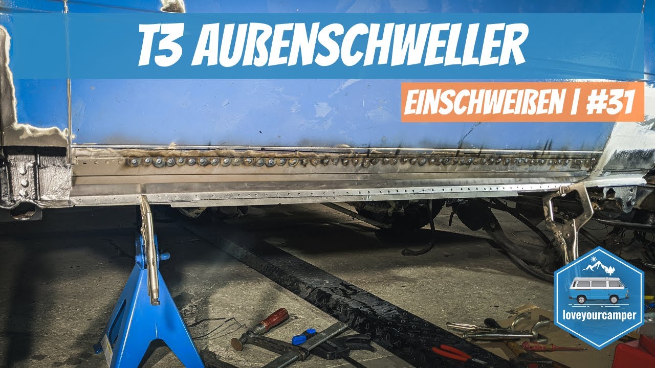 VW T3 Außenschweller einschweißen | VW T3 Restaurierung I #31