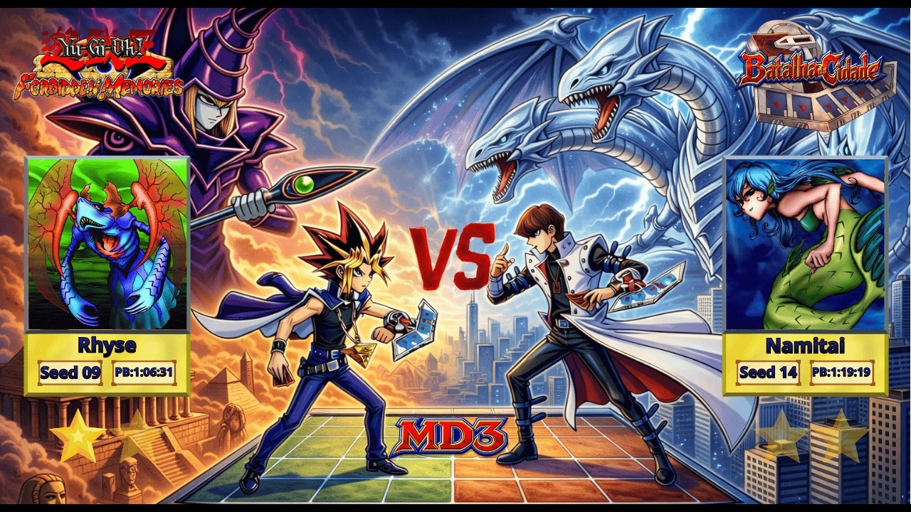Yu-Gi-Oh Forbidden Memories | Batalha da cidade | Rhyse (1) vs Namitai (0) Quartas de final