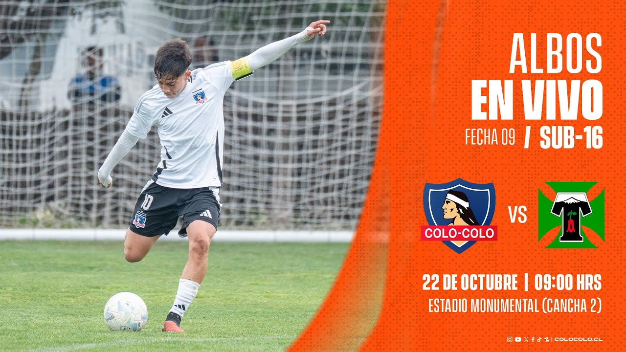 FÚTBOL EN VIVO Sub 16 | Colo-Colo vs Deportes Temuco #CampeonatoFormativo
