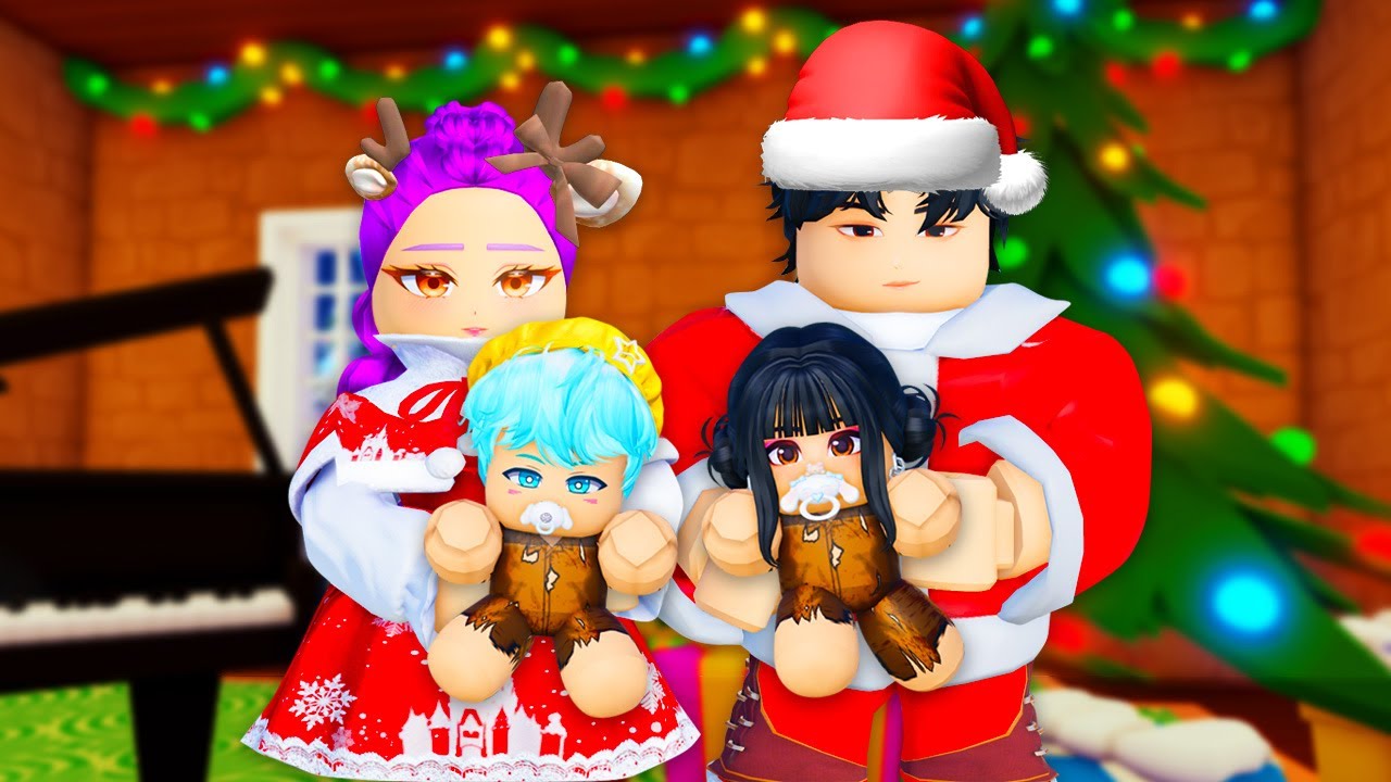 ADOPTED BY THE SANTA FAMILY IN ROBLOX! (Kpop Demon Hunters)