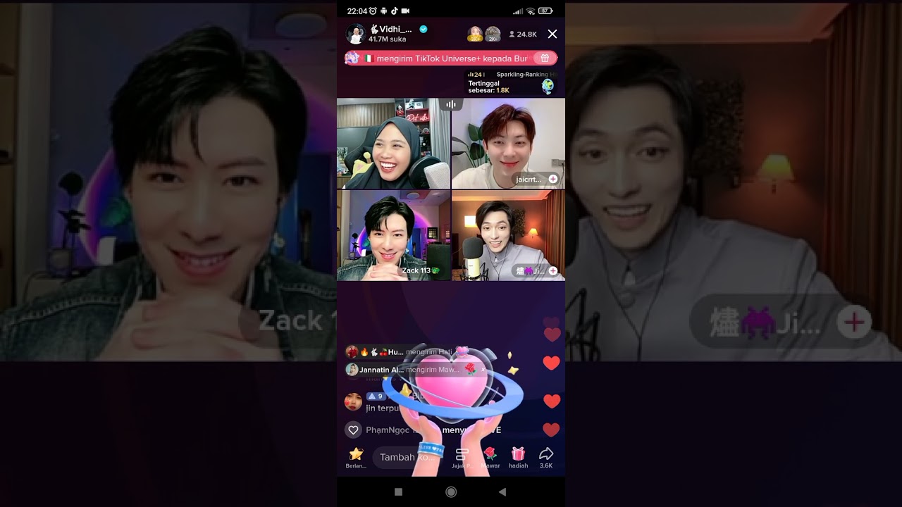 Ngobrol dan Nyanyi bareng Vidhia, Zack, Jaicrt, Jin