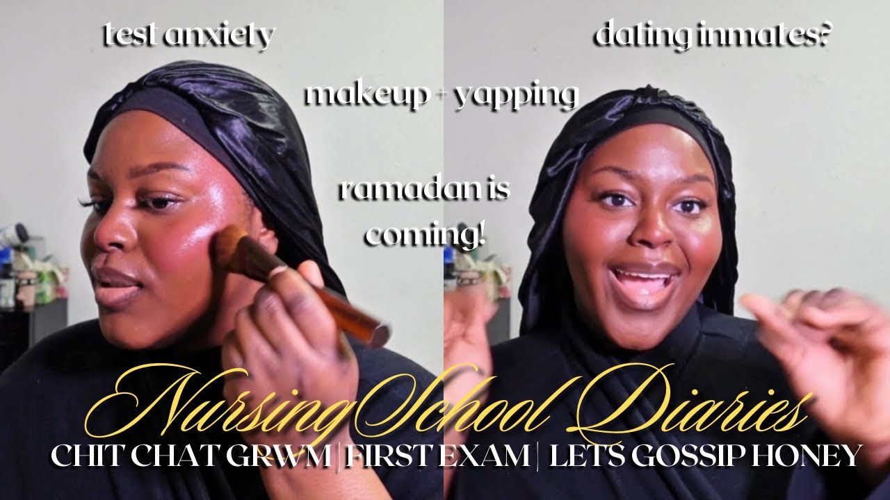 Nursing Student 5am Morning Routine♡chit chat grwm, skincare, makeup, reality tv and more 